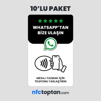 10 Adet Whatsapp Mesaj NFC Kartı