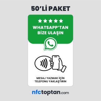 50 Adet Whatsapp Mesaj NFC Kartı