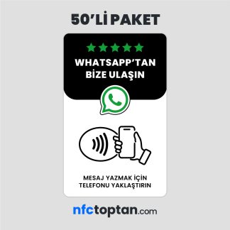 50 Adet Whatsapp Mesaj NFC Kartı